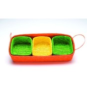 4 Piece - Festive Wicker Basket Set