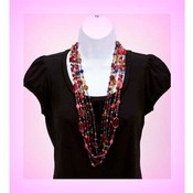 Colorful Beaded Long Necklace