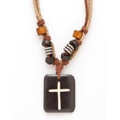 Leathercord Cross Necklaces