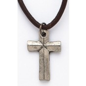 Leather Cord Cross Necklace