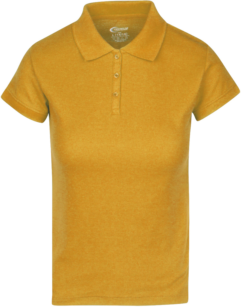 gold polo shirt school uniform