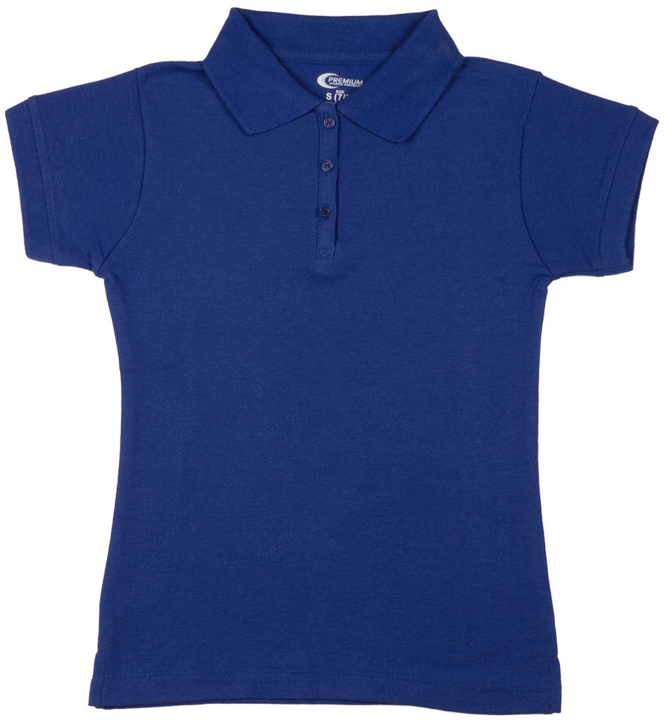 Wholesale Premium White Girls' Polo Shirts Size 3/4 (XXS) (SKU