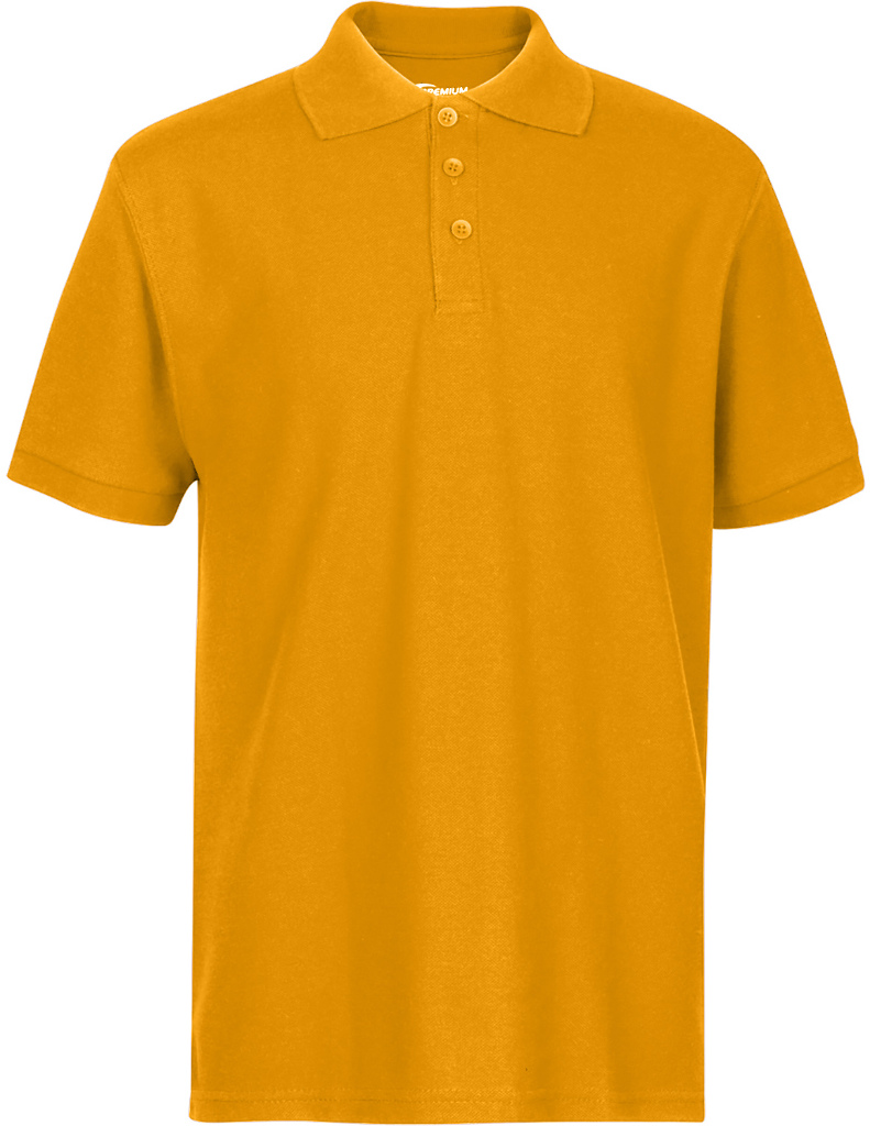 gold polo shirt school uniform