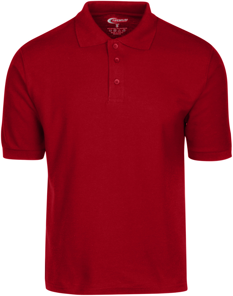 Wholesale Men's Polo Shirt, Red, Small DollarDays