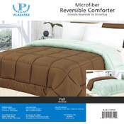 1 Reversible Comforter Queen-Aqua/Coffee
