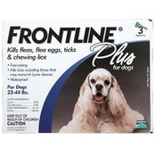 Frontline Plus For Dogs And Puppies 23-44 Lb 3 Pack Wholesale Bulk