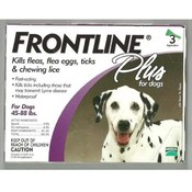 Plus For Dogs And Puppies 45-88 Lb 3 Pack Flea &amp; T
