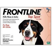 Frontline For Dogs And Puppies 89-132 Lb 3 Pack Wholesale Bulk