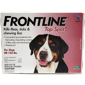 Frontline For Dogs And Puppies 89-132 Lb 6 Pack Wholesale Bulk