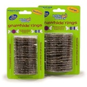 Busy Buddy Gnawhide Rings-Cornstarch Large 16pack