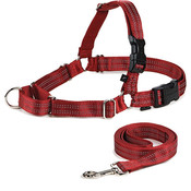Reflective Easy Walk Harness  Red With  Leash