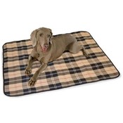 All Purpose Throw Large Brown Plaid