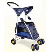 Outward Hound Walk N Roll Top Flap Stroller - Blue
