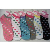 Ladies Polka Dot No Show Socks