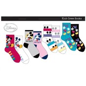 Ladies Mickey &amp; Minnie Crew Socks - Assorted