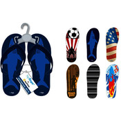 Men's Fashion Flip Flops - Assorted Prints