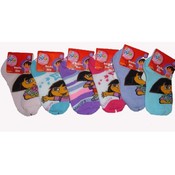 Dora Girls Low Cut Socks Size 4-6