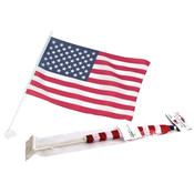 Imprintable American Car Flag