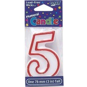 Birthday Candle Number Five