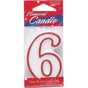 Birthday Candle Number Six