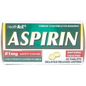 Health A2Z Aspirin Enteric50Ct