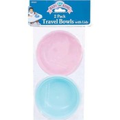 Baby Travel Bowl 2Pk Asst