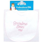 Embroidered Bib - I Love