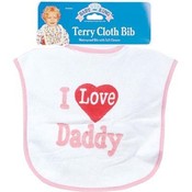 I Love Daddy Baby Bib