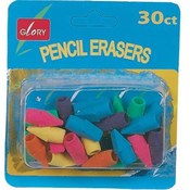 Pencil Cap Erasers 30Ct