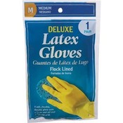Deluxe Latex Gloves Medium 1Pr