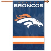 Denver Broncos Applique Banner Flag
