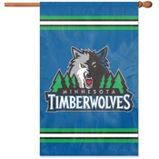 Minnesota Timberwolves Applique Banner Flag