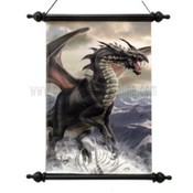 Rogue Dragon Art Scroll