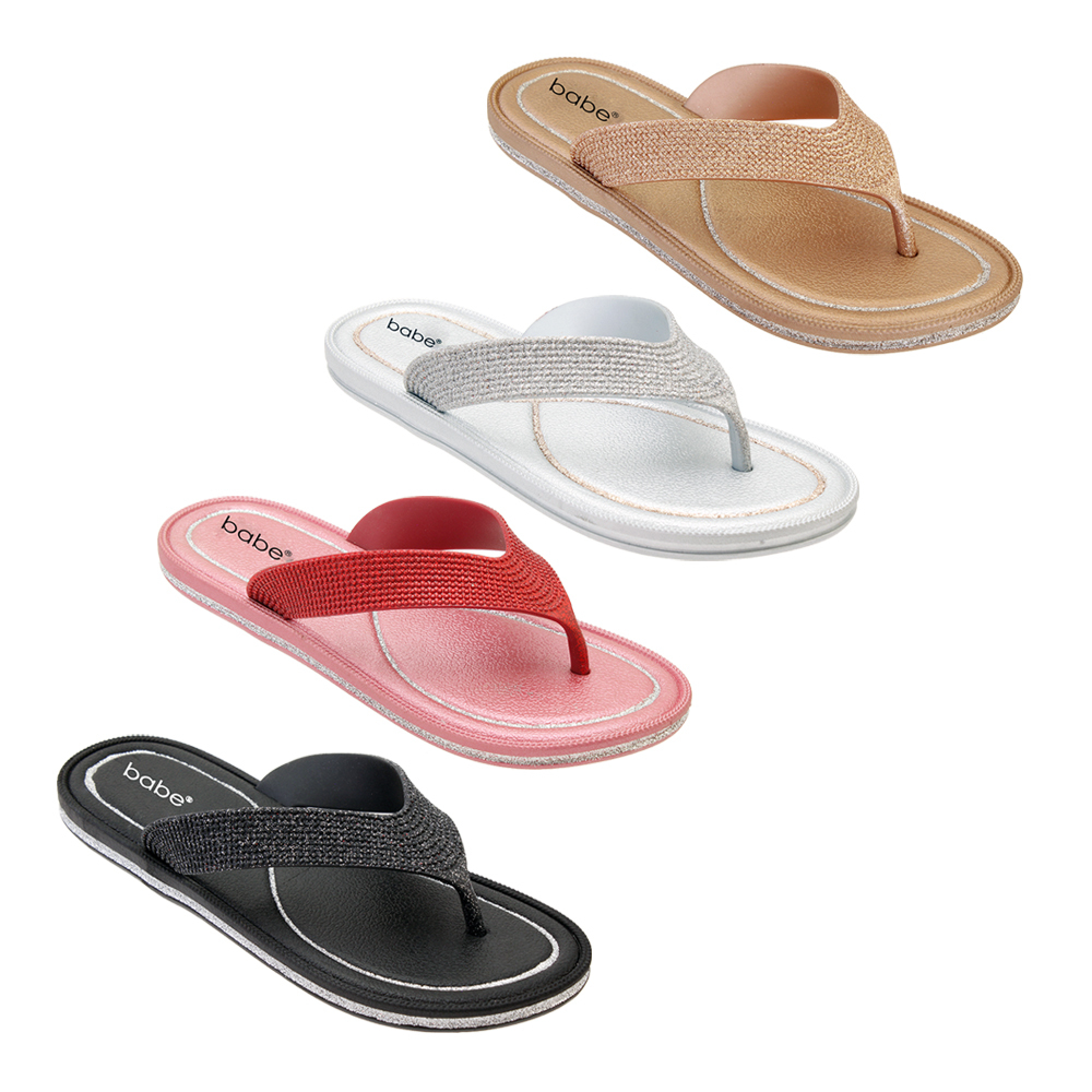 dunlop glitter flip flops