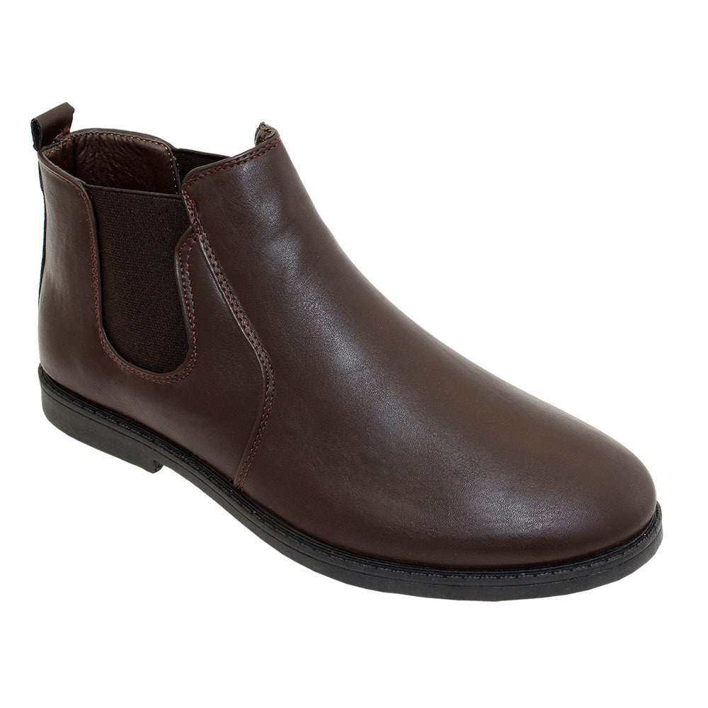 Wholesale Men's Casual PullOn Chukka Boot Brown (SKU 2340556) DollarDays