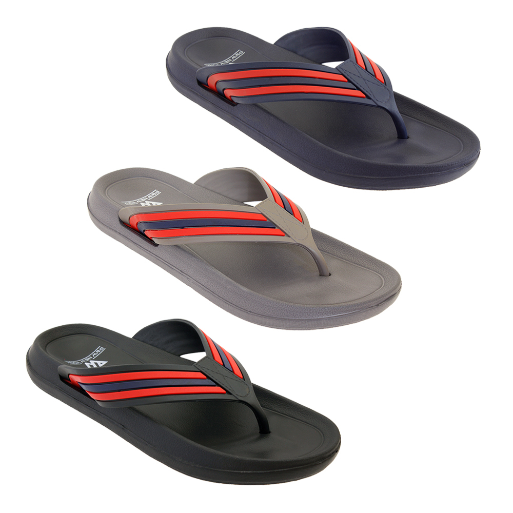 mens nautical flip flops