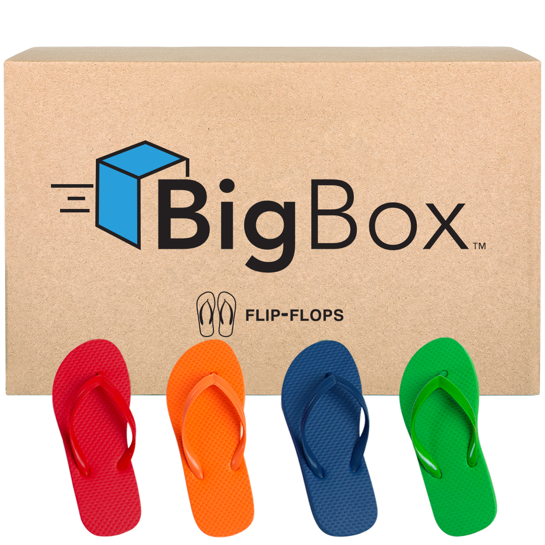 big box flip flops