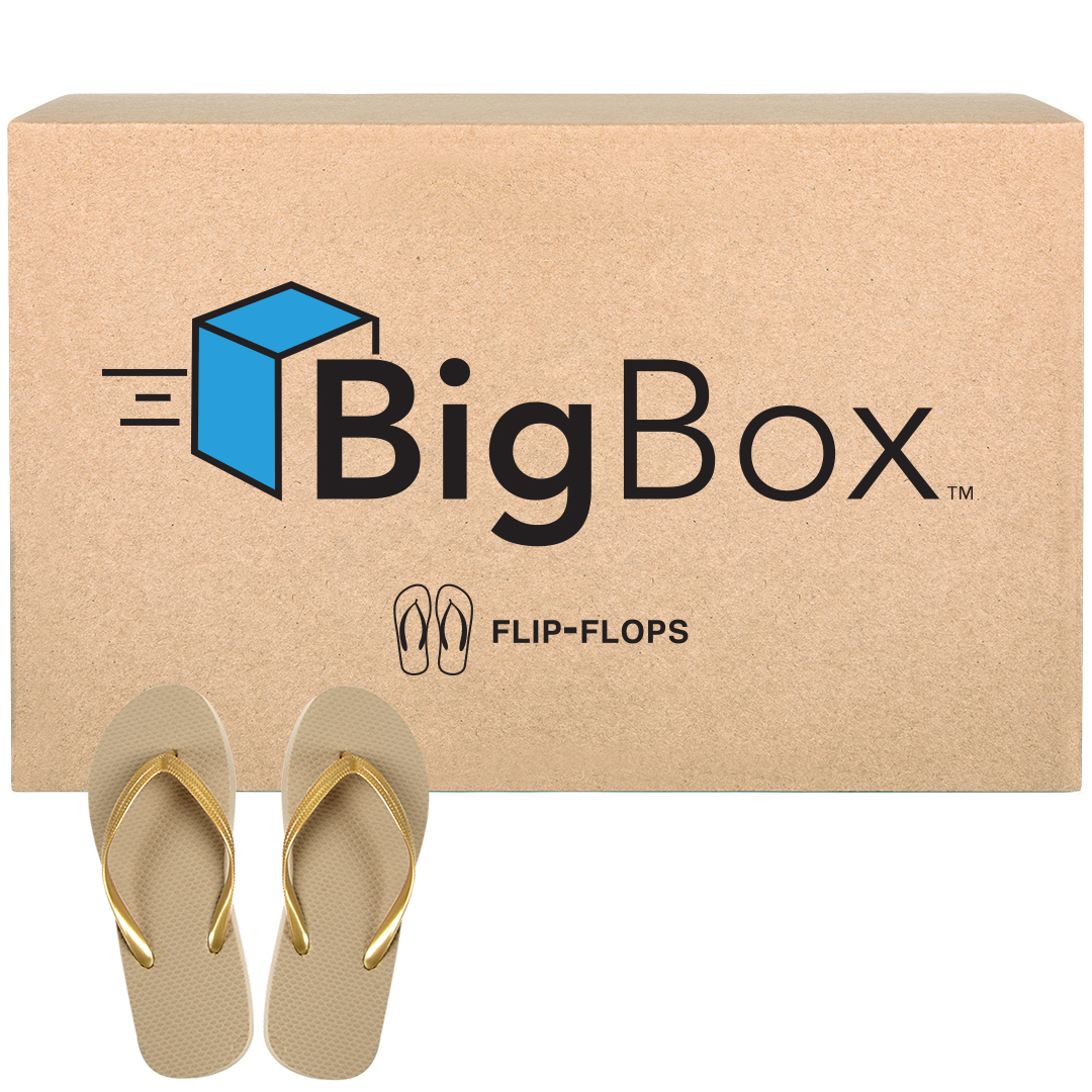 big box flip flops