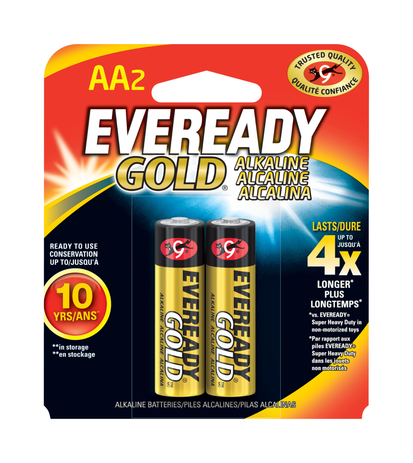Wholesale Energizer Everyday Gold Alkaline AA Batteries 2 Pack