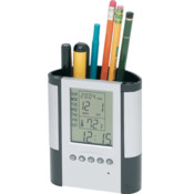 Premium Pen Holder with Clock