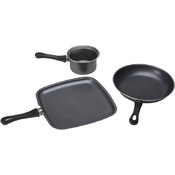 KitchenWorthy 3 Piece Non-Stick Cookware Set