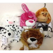 Novelty animal hats in assorted styles