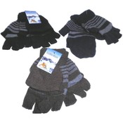 Fingerless Gloves with Mitten Cover
