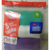 Hanes Girls Ribbed Tank Tops 1st quality
