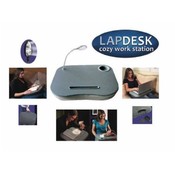 Laptop Cushioned Desk with Adjustable Lamp