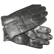 Men's Leather Gloves with Zipper