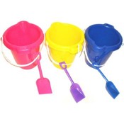 Plastic Beach Pail and Shovel Set