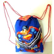 Super Man Cinch Draw String Backpack