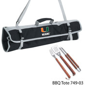 University of Miami 3 Piece BBQ Tote