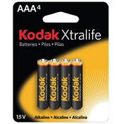 Kodak Xtralife Alkaline  AAA 4Pack Battery